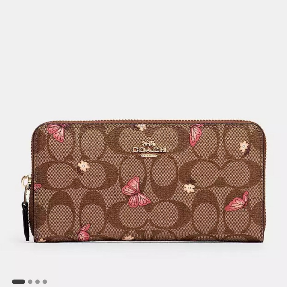 Coach Pink Butterfly Wallet